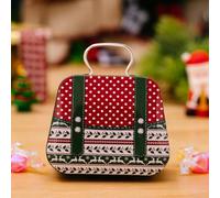 Piccola borsa in metallo per caramelle con design festivo, contenitore di latta per bambini per contenere caramelle e piccole s (F1)