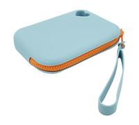 Piccola borsa in silicone, piccola borsa per il trucco in silicone, borsa impermeabile per il trucco, piccola borsa cosmetica da viaggio, piccola scatola portachiavi multifunzione per Fra, Azzurro2.,