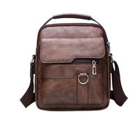 Piccola Borsa Messenger Per Borsa Prato Uomini Uomini Tasca Retrò Portatile Piccolo | Ampio Scambio Di Soldi Uomini Portatili Con Grande Capacità, Borsa A Tracolla Fatto Di, Marrone scuro, Consulte la