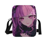 piccola borsa messenger per gli uomini borsa a tracolla crossbody Cross Over borsa a tracolla borse a tracolla per le donne tracolla regolabile per sport all'aria aperta farfalla anime ragazza