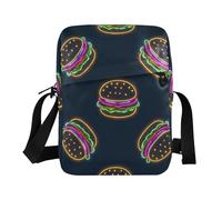 piccola borsa messenger per gli uomini borsa a tracolla da uomo borse borsa a tracolla borsa per viaggio tracolla regolabile per sport all'aria aperta Amburgo colorato neon fluorescente