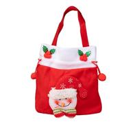 Piccola borsa natalizia riutilizzabile, piccola borsa natalizia con coulisse, per cioccolatini, gelatine, lecca-lecca, scuola, casa, riunione comunitaria