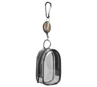 Piccola borsa organizer per cavi, piccola borsa organizer per cavi, borsa organizer impermeabile, custodia trasparente per il trasporto, borsa da viaggio per cavo, caricabatterie, auricolari, Nero,