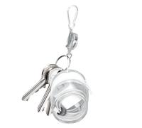 Piccola borsa organizer per cavi, piccola borsa organizer per cavi, borsa organizer impermeabile, custodia trasparente per il trasporto, borsa da viaggio per cavo, caricabatterie, auricolari, Bianco,