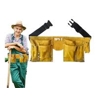 Piccola borsa per attrezzi da giardino, borsa per attrezzi da giardinaggio, organizzatore portatile con 8 tasche, piccola borsa per attrezzi con cinghia regolabile per giardiniere, elettricisti,