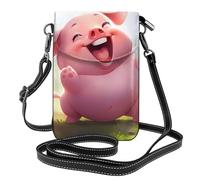 Piccola borsa per cellulare 19,3 x 12,4 cm HYTTER divertente stampa piggy alla moda, pratica e multifunzionale per passeggiate, campeggio, shopping, viaggi