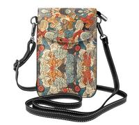 Piccola borsa per cellulare 19,3 x 12,4 cm HYTTER eft e vantaggio del cervello destro stampe alla moda, pratica e multifunzionale per passeggiate, campeggio, shopping, viaggi