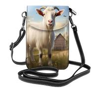 Piccola borsa per cellulare 19,3 x 12,4 cm HYTTER Farm Animal Capra Stampe alla moda, pratica e multifunzionale per passeggiate, campeggio, shopping, viaggi