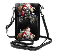 Piccola borsa per cellulare 19,3 x 12,4 cm HYTTER Locomotiva Babbo Natale stampe alla moda, pratica e multifunzionale per passeggiate, campeggio, shopping, viaggi