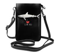 Piccola borsa per cellulare 19,3 x 12,4 cm HYTTER Love Baby Shark Stampe alla moda, pratica e multifunzionale per passeggiate, campeggio, shopping, viaggi