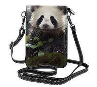 Piccola borsa per cellulare 19,3 x 12,4 cm HYTTER Panda cuccioli nella foresta stampe alla moda, pratica e multifunzionale per passeggiate, campeggio, shopping, viaggi