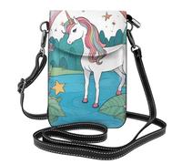 Piccola borsa per cellulare 19,3 x 12,4 cm HYTTER Unicorns by the river stampe alla moda, pratica e multifunzionale per passeggiate, campeggio, shopping, viaggi