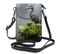 Piccola borsa per cellulare 19,3 x 12,4 cm, motivo YYHWHJDE Heron By The Lake, alla moda, pratica e multifunzionale per passeggiate, campeggio, shopping, viaggi