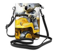 Piccola borsa per cellulare 19,3 x 12,4 cm, motivo YYHWHJDE Koala Learning to Drive, alla moda, pratica e multifunzionale per passeggiate, campeggio, shopping, viaggi