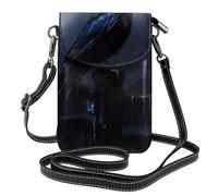 Piccola borsa per cellulare 19,3 x 12,4 cm, motivo YYHWHJDE Night corvo alla moda, pratica e multifunzionale per passeggiate, campeggio, shopping, viaggi