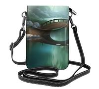 Piccola borsa per cellulare 19,3 x 12,4 cm, stampa HYTTER Little Bridge in the East alla moda, pratica e multifunzionale per passeggiate, campeggio, shopping, viaggi