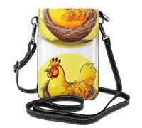 Piccola borsa per cellulare 19,3 x 12,4 cm YYHWHJDE Bird Nest Golden Chicken Pattern alla moda, pratica e multifunzionale per passeggiate, campeggio, shopping, viaggi