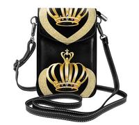 Piccola borsa per cellulare 19,3 x 12,4 cm YYHWHJDE brillante corona modello alla moda, pratico e multifunzionale per passeggiate, campeggio, shopping, viaggi