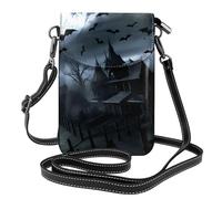 Piccola borsa per cellulare 19,3 x 12,4 cm YYHWHJDE Full Moon Bat Pattern alla moda, pratica e multifunzionale per passeggiate, campeggio, shopping, viaggi