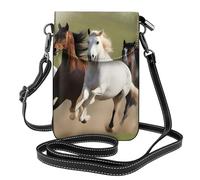 Piccola borsa per cellulare 19,3 x 12,4 cm YYHWHJDE Horses at the galoppo modello alla moda, pratico e multifunzionale per passeggiate, campeggio, shopping, viaggi