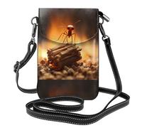 Piccola borsa per cellulare 19,3 x 12,4 cm YYHWHJDE Little Ants On Matches modello alla moda, pratico, multifunzionale in pelle a tracolla custodia per telefono da donna