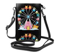 Piccola borsa per cellulare 19,3 x 12,4 cm YYHWHJDE Piccolo animale ruota panoramica modello alla moda, pratico, multifunzionale in pelle a tracolla custodia per telefono da donna