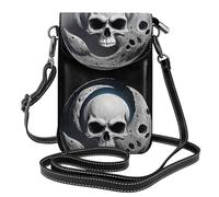 Piccola borsa per cellulare 19,3 x 12,4 cm YYHWHJDE Skull on the moon Pattern alla moda, pratica e multifunzionale per passeggiate, campeggio, shopping, viaggi