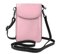 Piccola borsa per cellulare 19,3 x 12,4 cm YYHWHJDE tinta unita rosa modello alla moda, pratico e multifunzionale per passeggiate, campeggio, shopping, viaggi