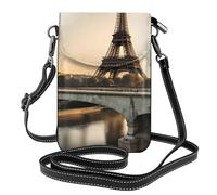 Piccola borsa per cellulare 19,3 x 12,4 cm YYHWHJDE Tour Parigi francese Torre Eiffel modello alla moda, pratico e multifunzionale per passeggiate, campeggio, shopping, viaggi