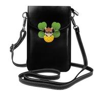 Piccola borsa per cellulare 19,6 x 12,4 cm, scoiattolo YYHWHJDE con motivo ananas alla moda, pratica, multifunzionale in pelle a tracolla con patta per telefono da donna