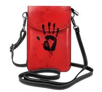 Piccola borsa per cellulare 19,6 x 12,4 cm WHJSHOP The Mark of Terror stampa alla moda, pratica, multifunzionale in pelle a tracolla custodia per telefono da donna