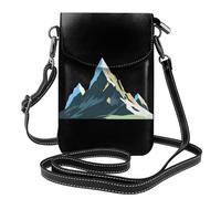 Piccola borsa per cellulare 19,6 x 12,4 cm WHJSSF Le Alpi torreggianti stampe alla moda, pratica, multifunzionale in pelle a tracolla custodia per telefono da donna