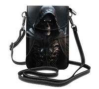 Piccola borsa per cellulare 7,6 x 4,9 pollici WHJSSF Grim-Reaper stampe alla moda, pratica, multifunzionale in pelle a tracolla custodia per telefono con patta per le donne