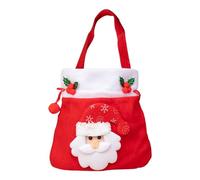 Piccola borsa per dolcetti natalizi, riutilizzabile, con coulisse, borsa per snack di Natale, per riunioni, casa, comunità, scuola, cioccolatini, gelatine, lecca-lecca, Anziano, Refer to description