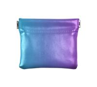 Piccola borsa per il cambiamento delle donne kaki scuro piccola borsa per il trucco mini borse per il trucco, turchese blu viola sfumato, Motivo: