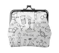 Piccola borsa per il trucco con stampa chimica, mini borse per cosmetici portatili, per palestra e uso quotidiano, Nero , Taglia unica, Portamonete