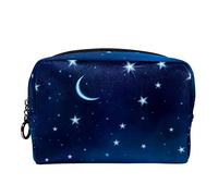 Piccola borsa per il trucco da donna,trousse da viaggio,Universo Stelle e Luna,Porta avanti l'organizer per il trucco cosmetico