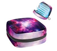 Piccola borsa per il trucco da viaggio,borse per cosmetici per donna,galassia dell'universo e nebulosa,borsa per il periodo