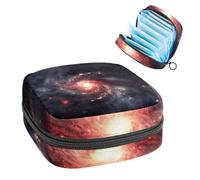 Piccola borsa per il trucco da viaggio,borse per cosmetici per donna,Universo Nebulosa Galassia Cielo,borsa per il periodo