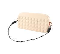 Piccola borsa per il trucco, organizer portatile per cosmetici, impermeabile ed ecologico, tasca compatta con cerniera, borsa per la cultura da viaggio, borsa per il trucco durevole per le donne
