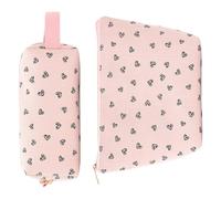 Piccola borsa per il trucco per borsa cosmetica in velluto a coste borse cosmetiche da donna con cerniera astuccio per matite trucchi trucco, A