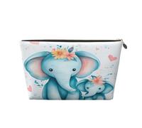 Piccola borsa per il trucco per borsa, impermeabile, da viaggio, trousse per cosmetici, borsa portatile in pelle, organizer per accessori da donna, organizer per cosmetici, dinosauri della giungla