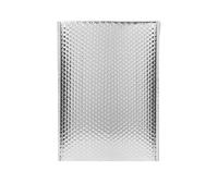piccola borsa per la spedizione 50 buste imbottite for spedizioni laser con bolle d'aria for imballaggio, autosigillanti(Silver,15 * 20cm)