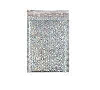 piccola borsa per la spedizione 50 pezzi di buste for imballaggio laser con bolle d'aria for spedizioni postali(Silvery Laser,15 * 20cm)