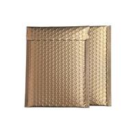 piccola borsa per la spedizione 50 pezzi di buste for imballaggio laser con bolle d'aria for spedizioni postali(Dark gold,13 * 15cm)