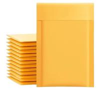 piccola borsa per la spedizione Busta imbottita gialla con bolle di carta kraft(40PACK,11 * 15cm)