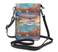 Piccola borsa per telefono cellulare 19,3 x 12,4 cm YYHWHJDE Pool Party Cruise Ship modello alla moda, pratico e multifunzionale per passeggiate, campeggio, shopping, viaggi