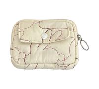 Piccola borsa portaoggetti floreale portamonete cambiamento stile coreano sacchetti soldi moda portafoglio stile coreano piccolo stoccaggio portafoglio floreale trucco, A, Bellezza di massa