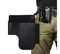 Piccola Borsa Portautensili - Organizzatore Multiuso In Pelle Retro | Borse Per Attrezzi Resistenti,Per Torcia Elettrica, Penna, Piantagione, Raccolta, Potatura, Bricolage, Edilizia, Idraulico, Carpen