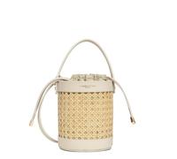 Piccola borsa secchio - Cannage Rattan, beige, Taglia unica